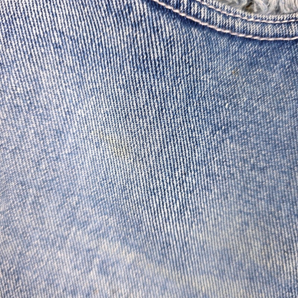 Vtg Floral Jeans Womens 10 Embroidered Frayed Hem Denim 2000s Boho Cottagecore - Picture 14 of 16